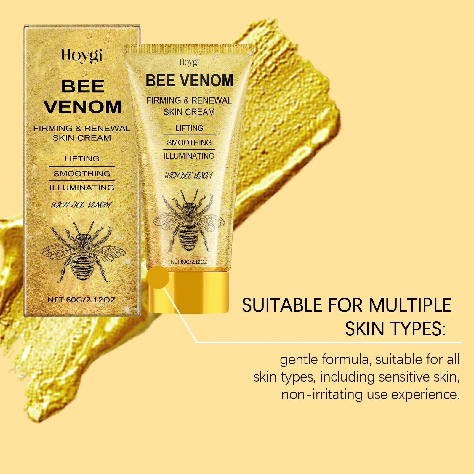 Bee Venom Face Cream Fade Fine Lines Improve Sagging Skin Firming Increase Elasticity Tightening Lifting Nourishing Facial Care
