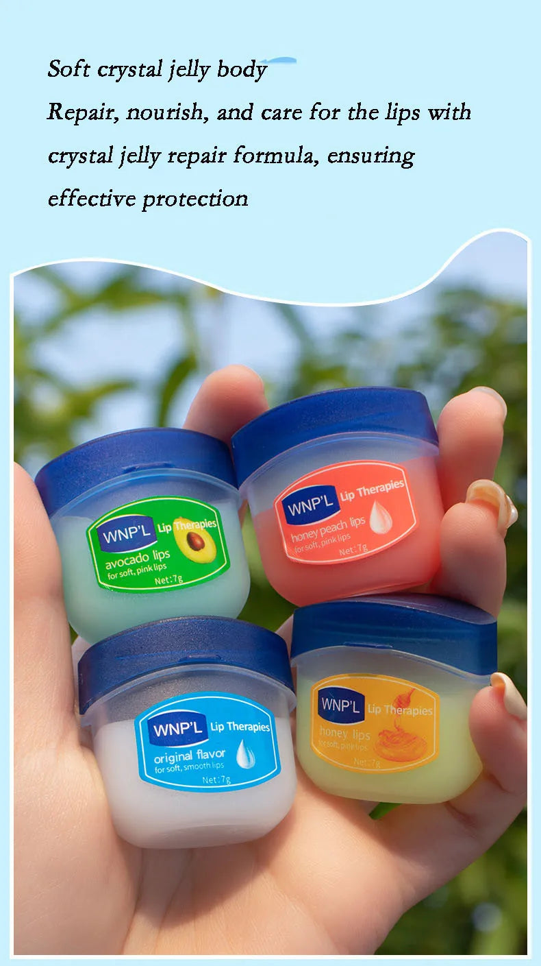4pcs Natural Plant Lipstick Whitening Lipstick Base Moisturizing Cream Anti Crack Lip Care Jelly Color Makeup Lip Gloss