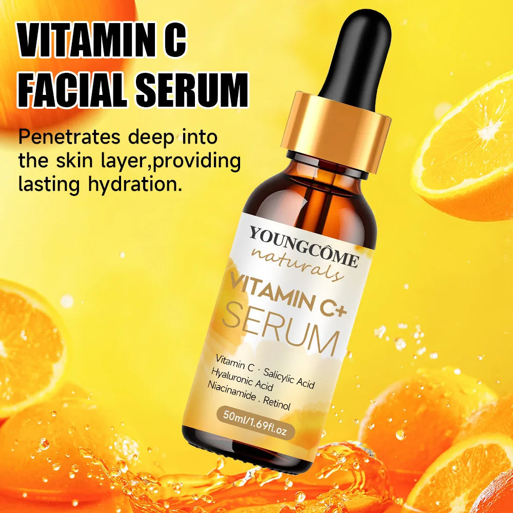 Vitamin C Facial essence Anti-aging Essence,hyaluronic acid and retinol,Improves elasticity, Repairing Moisturizing Nourishing