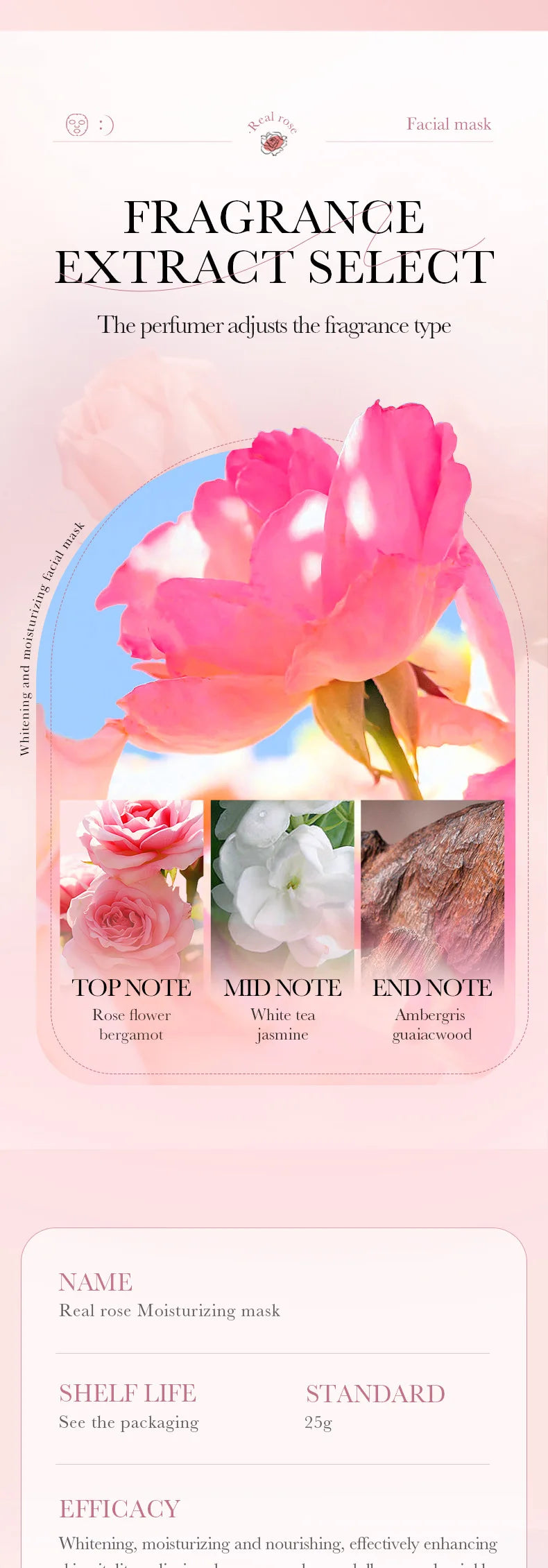 10pcs SADOER Fruit Floral Fragrance Face Mask Moisturizing Firming Hydrating Chamomile Blueberry Facial Masks For Face Skin Care