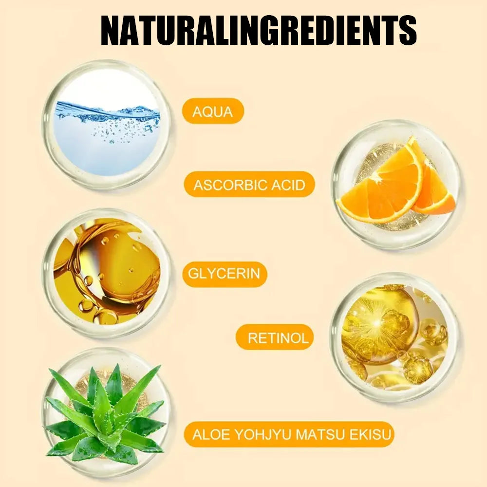 Vitamin C Facial essence Anti-aging Essence,hyaluronic acid and retinol,Improves elasticity, Repairing Moisturizing Nourishing